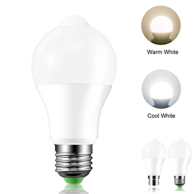 £4.79 • Buy 10W PIR Motion Sensor Infrared Sensor Light Bulb Induction LED Lamp Pathway IE