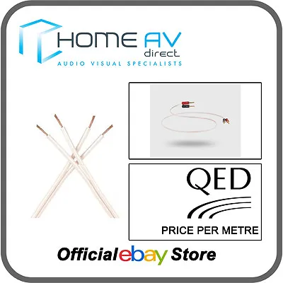 QED Micro Performance Speaker Cable Thin Slim - Per Metre - C-QM/200 • £2.50