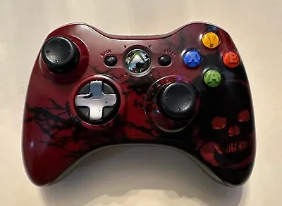 $25 • Buy Genuine Microsoft Xbox 360 Wireless Controller Gears Of War 3 Red Limited