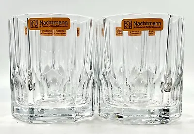 Nwt Set Of 4 Gorgeous Nachtmann Crystal Aspen Whiskey Old Fashioned Glasses • $34.99