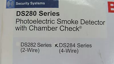 DS Bosch DS284  4 Wire Photoelectric Smoke Detector NEW • $44