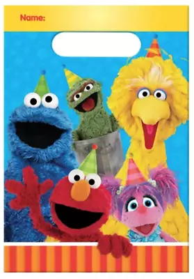 Sesame Street Folded Loot Bags | Sesame Street Birthday Party Favor Bags 8ct. • $6.99