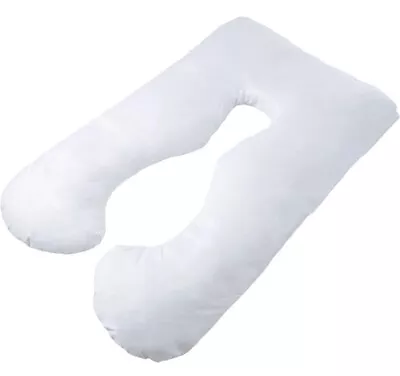 White U-shaped Pregnancy/Body/Support Pillow- • $15