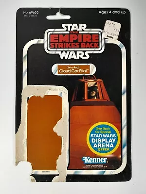 1981 Kenner Star Wars Empire Strikes Back Cloud Car Pilot 45 Card Back ESB • $9.99