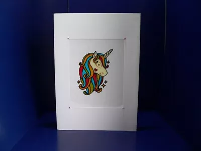 £3.50 • Buy Hand Painted Unicorn Greetings Or Occasion Card
