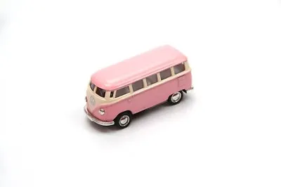 2.5  Kinsmart 1962 VW Volkswagen Bus Diecast Model Toy Car 1:64 Pastel Pink • $6.98