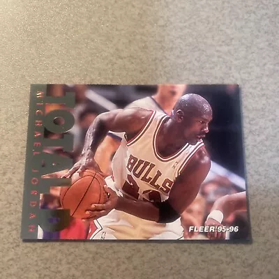 1995-96 Fleer Michael Jordan Total D Insert Card# 3 Chicago Bulls • $10