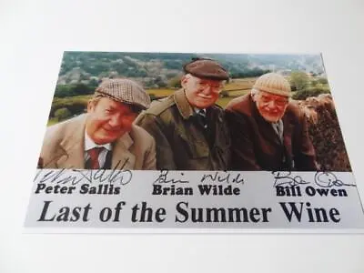 Last Of The Summer Wine Signed Preprint Photo Bill Owen Peter Sallis Brian Wilde • £2.75