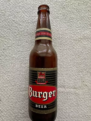 Burger Beer Paper Label Beer Bottle - Vintage • $9.99