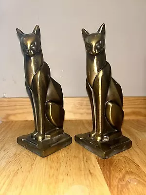 Vintage Art Deco Cat Bookends • $100