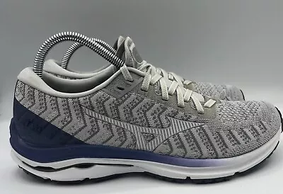 Mizuno Womens Wave Rider 24 411229 9R00 Gray Running Shoes Sneakers Size 9.5 • $32.24