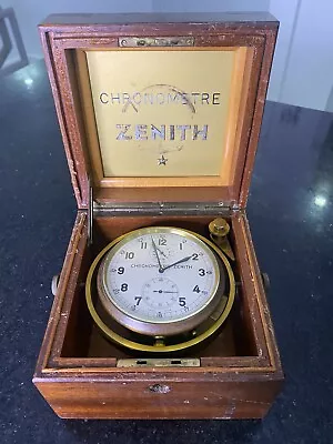 Vintage Zenith Chronometer Marine Clock Caliber 260 Swiss Made -super Rare • $5000
