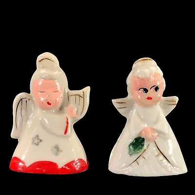 2ct Vintage Commodore Japan ANGEL Ceramic Christmas Place Card Holders AS IS • $14.95