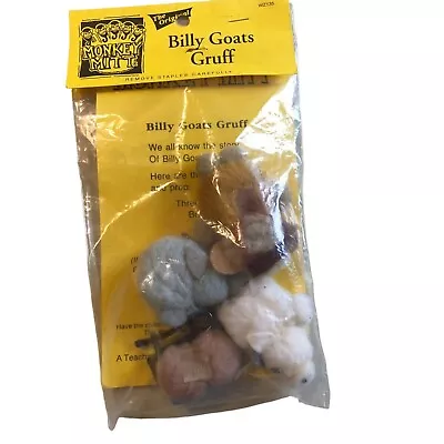 Monkey Mitt Finger Puppets Billy Goats Gruff Vintage Story Aid Homeschool New • $13.28