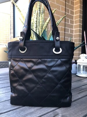 $599 • Buy Authentic Chanel Coated Canvas Bag Tote