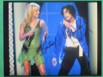 Britney Spears Michael Jackson Mint Coa With Signed Collection Photo • $172.99