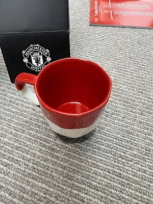 Manchester United Mug / Cup  Man Utd Football Fan Gift Red/White/Black • £15