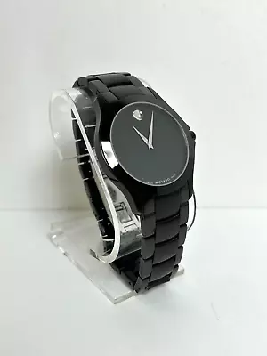 Movado Men's Masino Museum Watch Black Dial Stainless Steel Sapphire Crystal • $199.99
