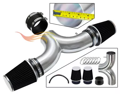 BCP BLACK 01-04 Corvette C5 5.7 V8 Dual Twin Air Intake System + Filter • $71.99