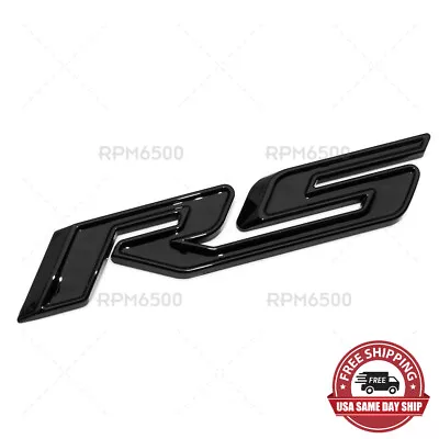 For Chevy RS Rear Trunk Lid Nameplate Logo Fender Marker Emblem Badge Blackout • $16.99