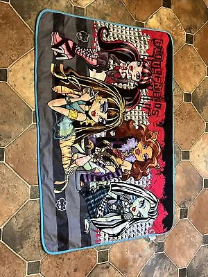 2015 Monster High Ghoul Friends Non Slip Mat Rug Draculaura Clawdeen Cleopatra • $24