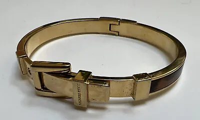 Michael Kors Tortoiseshell $ Rose Gold Colored Hinged Bangle Bracelet • $29.90