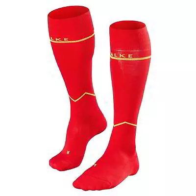 Falke SK5 Energising Compression Ski Socks For Men In Red Low Volume • £30