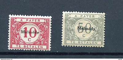 Belgium 1920 Tax Due With Malmedy Overprint  Mi 2 &5 12898 • $20