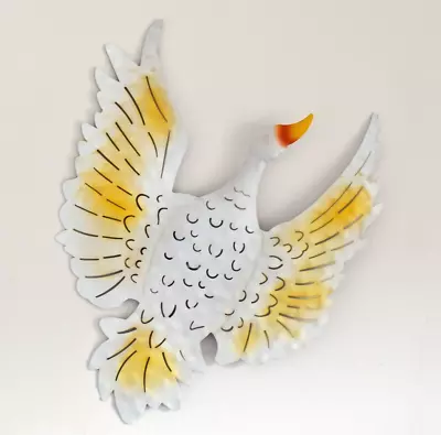 £10.99 • Buy Flying Duck Wall Hanging Art Animal Ornament Sculpture Home Garden White New