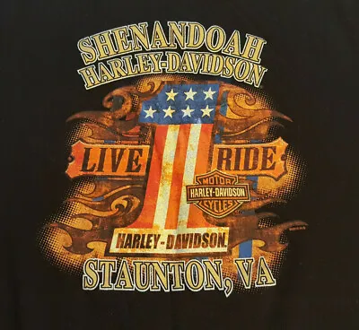 $21.99 • Buy Harley Davidson Staunton VA T Shirt Medium EUC Motorcycle HD INV1213 