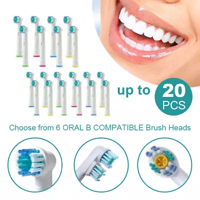 $5.98 • Buy Toothbrush Heads Oral B Compatible Electric Replacement Brush Heads Floss Flexi