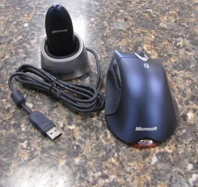 Vintage Microsoft Bluetooth Wireless Intellimouse Explorer Mouse & Transceiver • $1.24