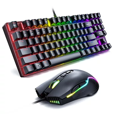 Onikuma G26 + CW905 RGB Mechanical Keyboard And Optical Mouse Bundle • $79