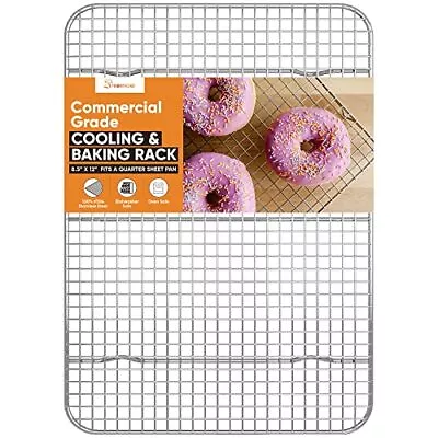 18/8 Stainless Steel Cooling Rack Heavy Duty Baking For Oven Cooking8.5 X 12 • $14.16