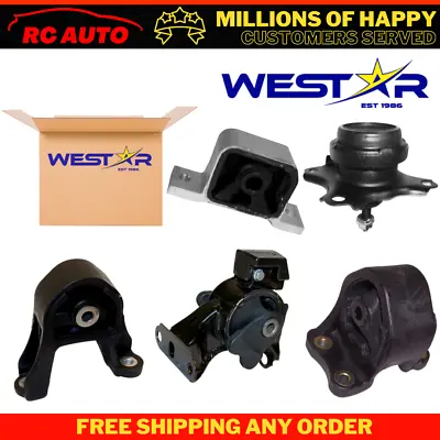 Motor & Trans Mount 5PCS Set Fit 03-11 Honda Element 2.4L Auto Trans W/ Bracket • $76.95