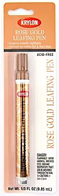 Krylon Rose Gold Metallic Leafing Pen Paint Marker Chisel Tip Acid Free • $15.95