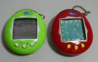 $50 • Buy Tamagotchi Lime Green & Red Virtual Pet Giga Pets Digimon