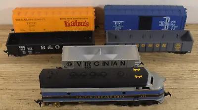 Baltimore And Ohio HO Diesel Locomotive With Brass Wheels + 5 Cars • $59