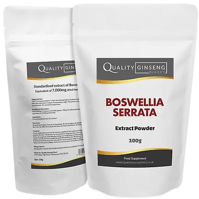 £6.98 • Buy BOSWELLIA SERRATA - 10:1 Extract Powder - Strength & Quality - Choose Pack Size