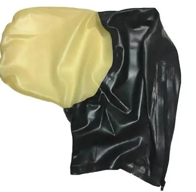 Cosplay Latex Hood Mask Rubber Vacuum Mask Without Zip For Party Women Men • £29.63