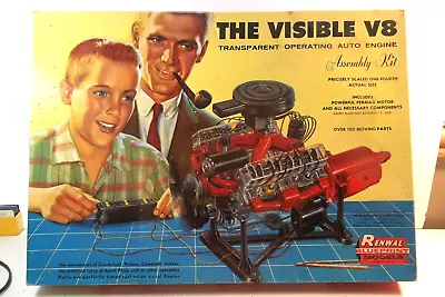 Renwal Model Visible V8 Transparent Operating Auto Engine Empty Box Only • $43.99