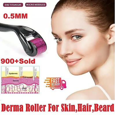 $15.49 • Buy 540 Titanium Micro Needle Derma Roller Beard Hair Regeneration Skin Care Growth