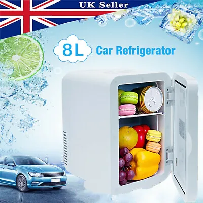 8L Portable Mini Fridge Table Top Electric Small Cooler Warmer Ice Box Car Home • £29.50