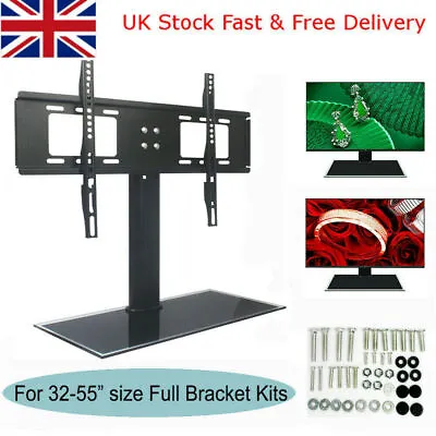 TV Stand Bracket Universal 37 40 42 43 50 55 Inch VESA Table Desk Mount LED LCD • £19.95