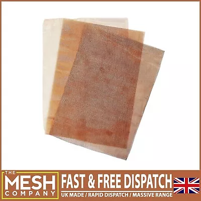 Copper (99.9% Natural Copper) Woven Wire Mesh Massive Range Top Prices UK Made • £8.99