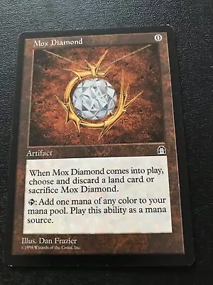 Magic The Gathering MTG Mox Diamond Stronghold Reserve List Unplayed-See Picture • $649