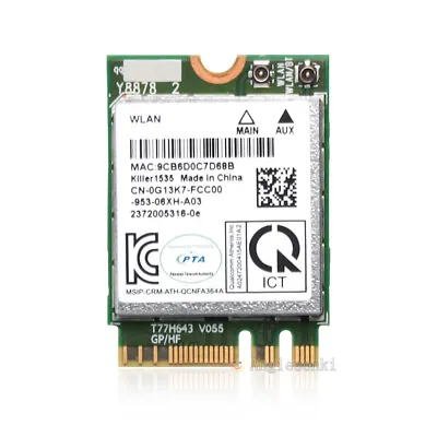 Dell Alienware 13 R2 17 Killer1535 Wireless 802.11ac+BT 4.1 WIFI WLAN Card VM1D6 • $17.59