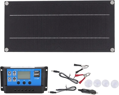 £61.99 • Buy Quality 600W  18V  Solar  Panel  Kit  100A  Battery  Charger  Controller  Portab