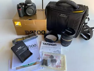 Nikon D3100 Digital SLR Camera Tamron 10-24mm F/3.5-4.5 DiII Lens Charger & Bat • $499.99