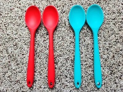 LOT Of 2 Mini Tasting Spoons Cooking Concepts Assorted Silicone Kitchen Tools • $11.99